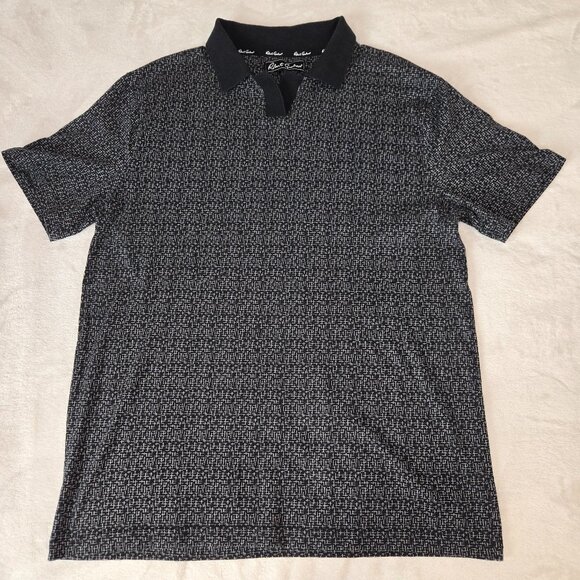 Robert Graham Polo Shirt Men's Size XL Black Pattern Casual Design - Picture 2 of 11